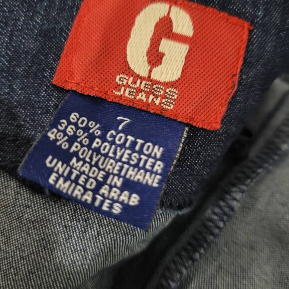 Vintage Guess Denim Dress Blue Jean Bodycon Pencil Halter Back Ties Size Small - Picture 14 of 15